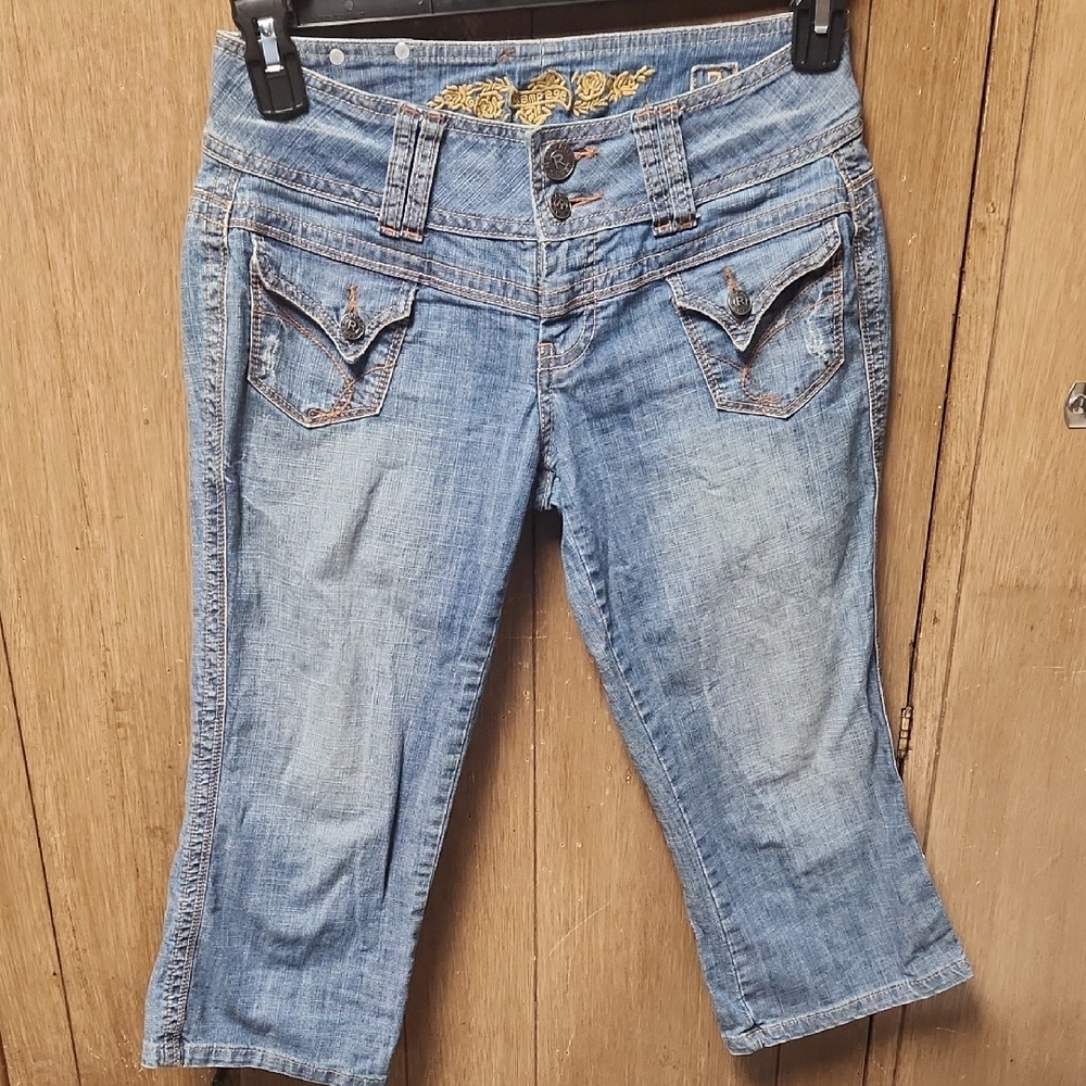 Rampage Blue Cropped Jeans Casual Style
